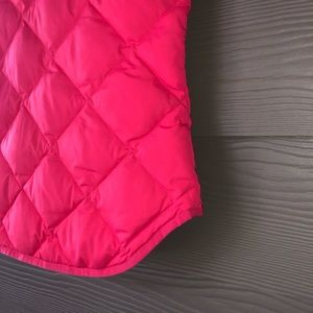 ☀ J. Crew Factory Pink quilted puffer light weight vest XS - Picture 6 of 6
